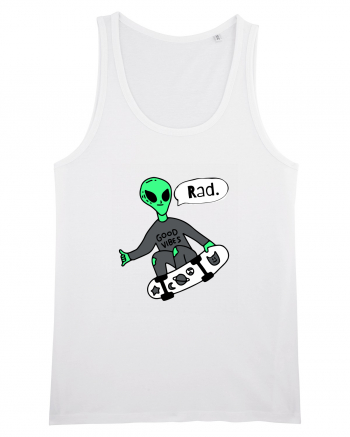 Alien Skateboarder White