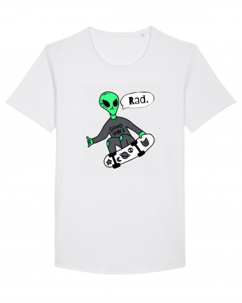 Alien Skateboarder White