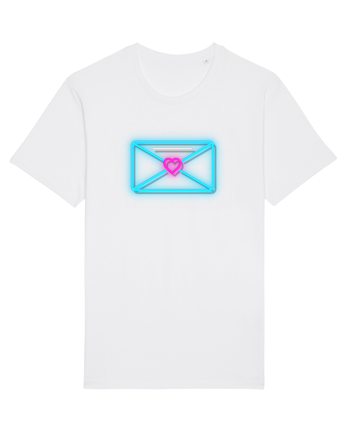 Tricou mânecă scurtă Unisex Rocker White