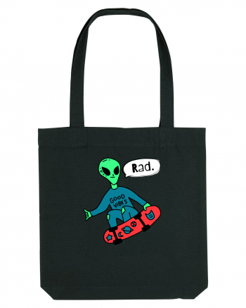 Alien Skateboarder Black