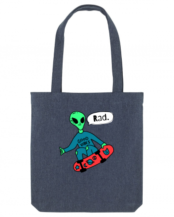 Alien Skateboarder Midnight Blue