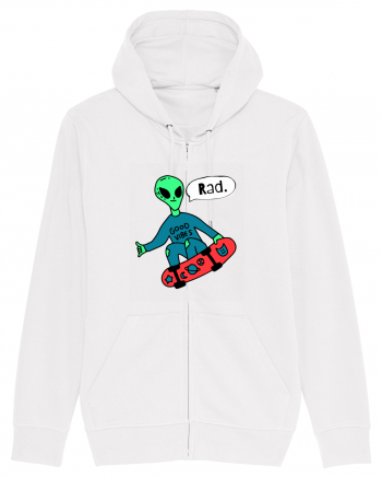 Alien Skateboarder White