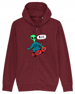 Alien Skateboarder Hanorac cu fermoar Unisex Connector