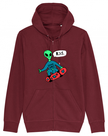 Alien Skateboarder Burgundy