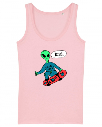 Alien Skateboarder Cotton Pink