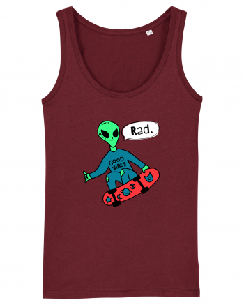 Alien Skateboarder Burgundy