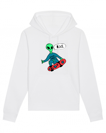 Alien Skateboarder White