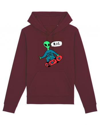 Alien Skateboarder Burgundy