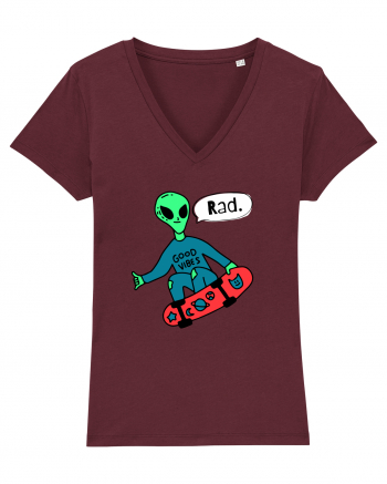 Alien Skateboarder Burgundy