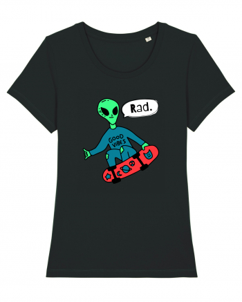 Alien Skateboarder Black