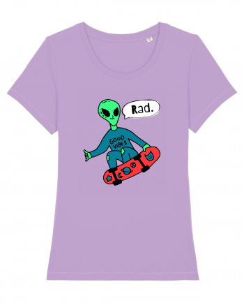 Alien Skateboarder Lavender Dawn