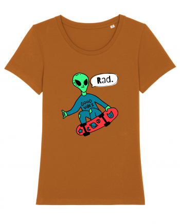 Alien Skateboarder Roasted Orange