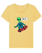 Alien Skateboarder Tricou mânecă scurtă guler larg fitted Damă Expresser