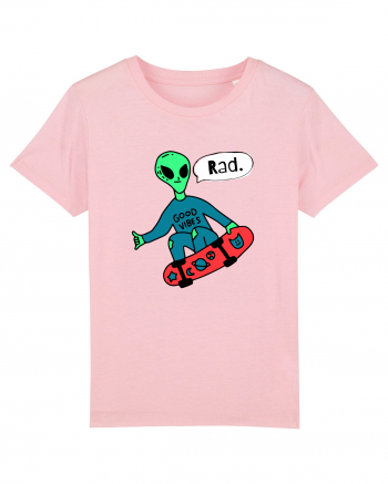 Alien Skateboarder Cotton Pink