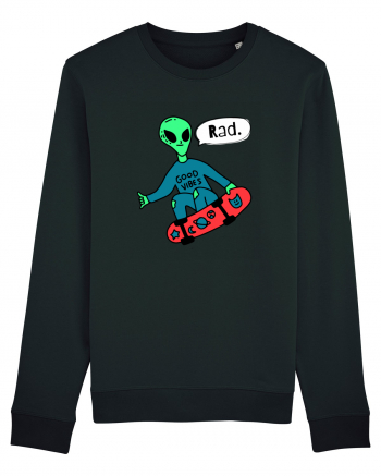 Alien Skateboarder Black