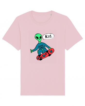 Alien Skateboarder Cotton Pink