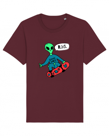 Alien Skateboarder Burgundy