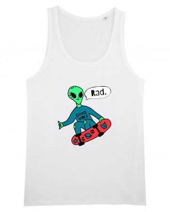 Alien Skateboarder White