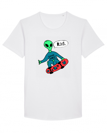 Alien Skateboarder White