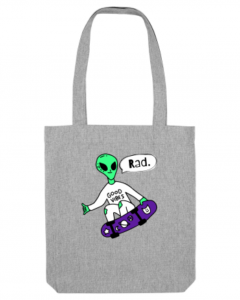 Alien Skateboarder Heather Grey