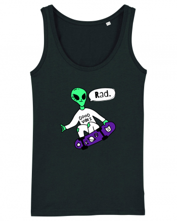 Alien Skateboarder Black