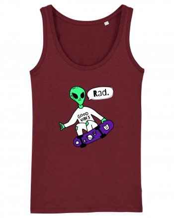 Alien Skateboarder Burgundy