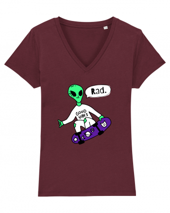 Alien Skateboarder Burgundy