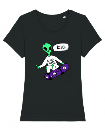 Alien Skateboarder Black