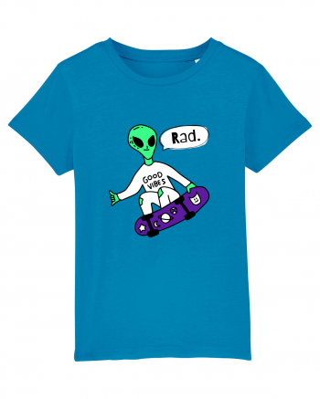 Alien Skateboarder Azur