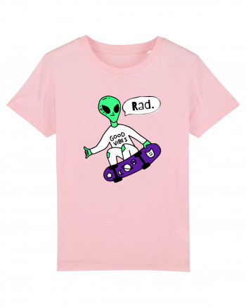 Alien Skateboarder Cotton Pink