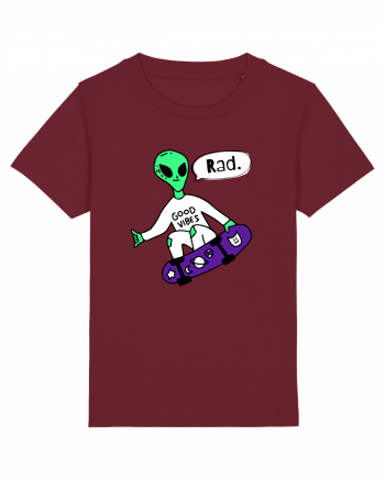 Alien Skateboarder Burgundy