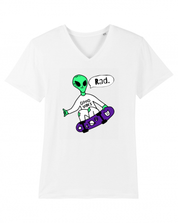 Alien Skateboarder White