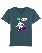 Alien Skateboarder Tricou mânecă scurtă guler V Bărbat Presenter