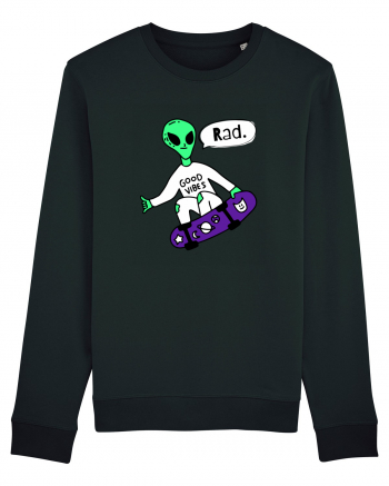 Alien Skateboarder Black