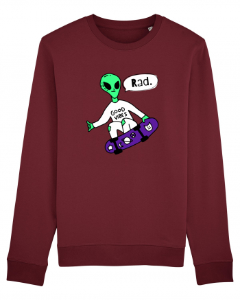 Alien Skateboarder Burgundy