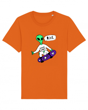 Alien Skateboarder Bright Orange