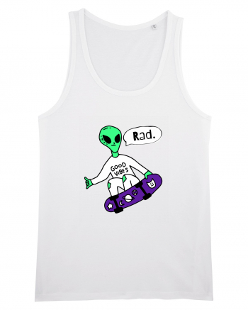 Alien Skateboarder White