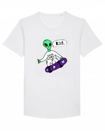 Alien Skateboarder White