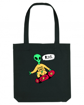 Alien Skateboarder Black