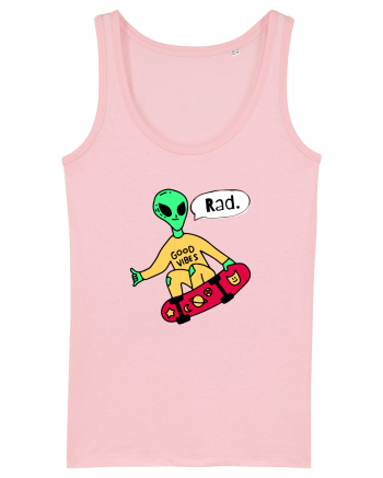 Alien Skateboarder Cotton Pink