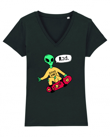 Alien Skateboarder Black