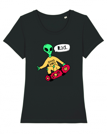 Alien Skateboarder Black