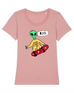 Alien Skateboarder Tricou mânecă scurtă guler larg fitted Damă Expresser