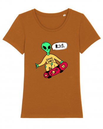 Alien Skateboarder Roasted Orange