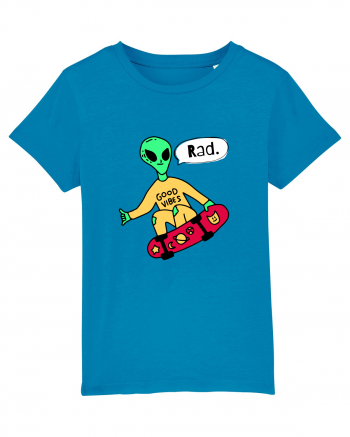 Alien Skateboarder Azur