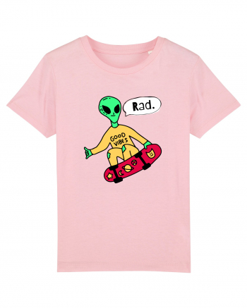 Alien Skateboarder Cotton Pink