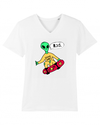 Alien Skateboarder White