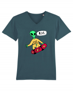 Alien Skateboarder Tricou mânecă scurtă guler V Bărbat Presenter