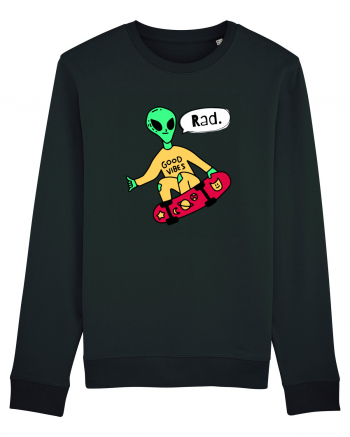 Alien Skateboarder Black