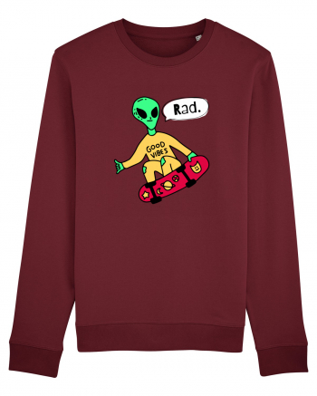 Alien Skateboarder Burgundy